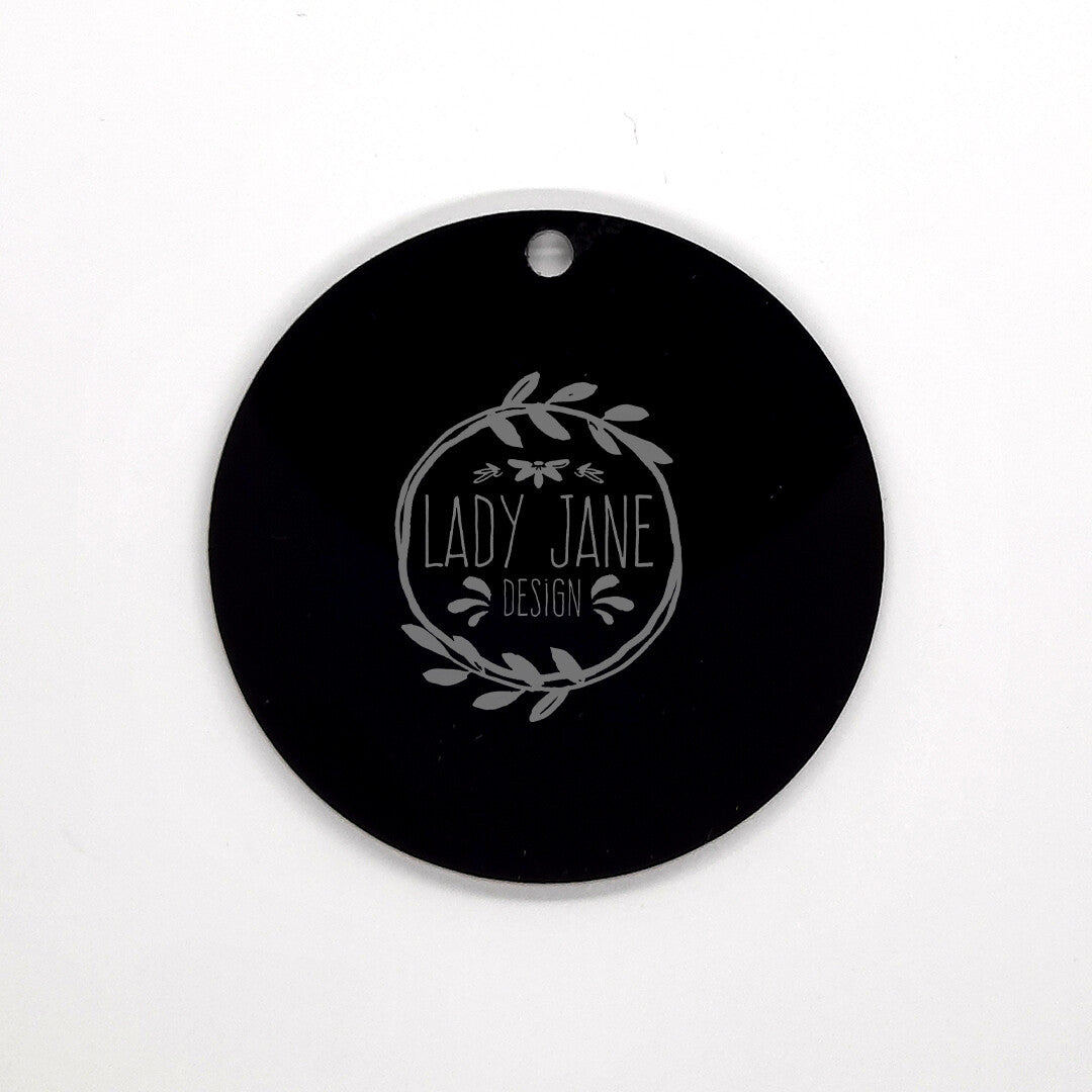 Acrylic Blank Disc (Black OR White) - 1 Unit