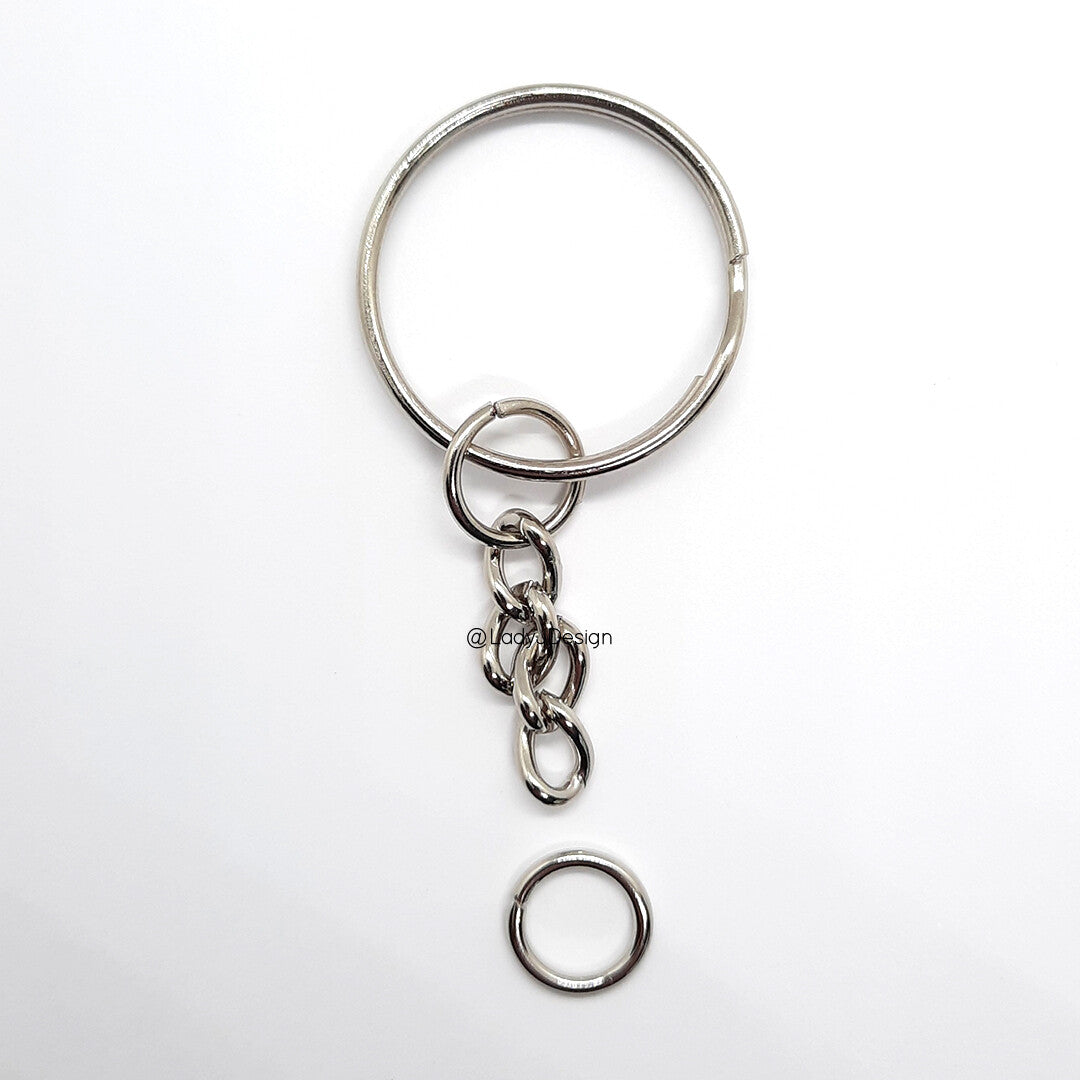 Silver Keychain - Strong Chain