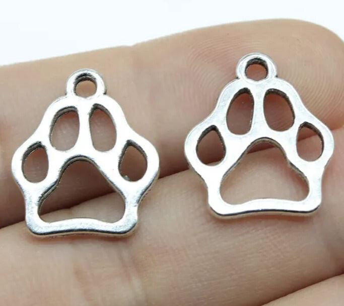 Small Dog Paw Charm