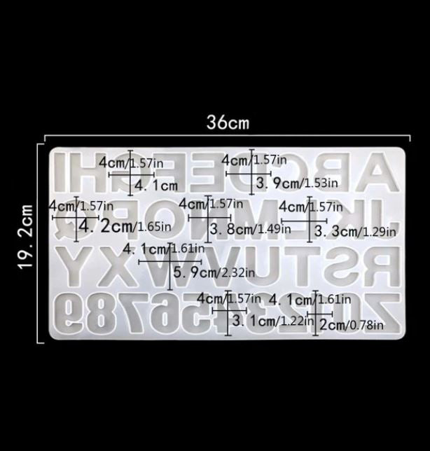 Alphabet Silicone Mould (Large)