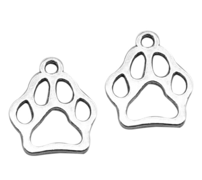 Small Dog Paw Charm