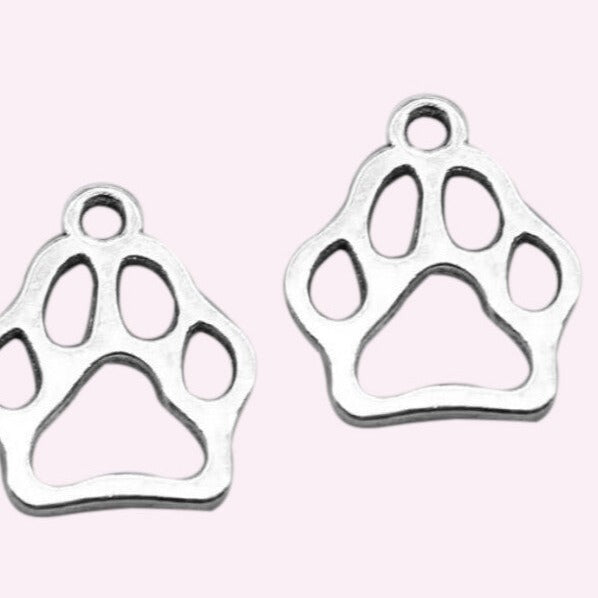 Small Dog Paw Charm