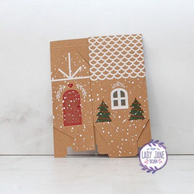 Small Christmas House Box