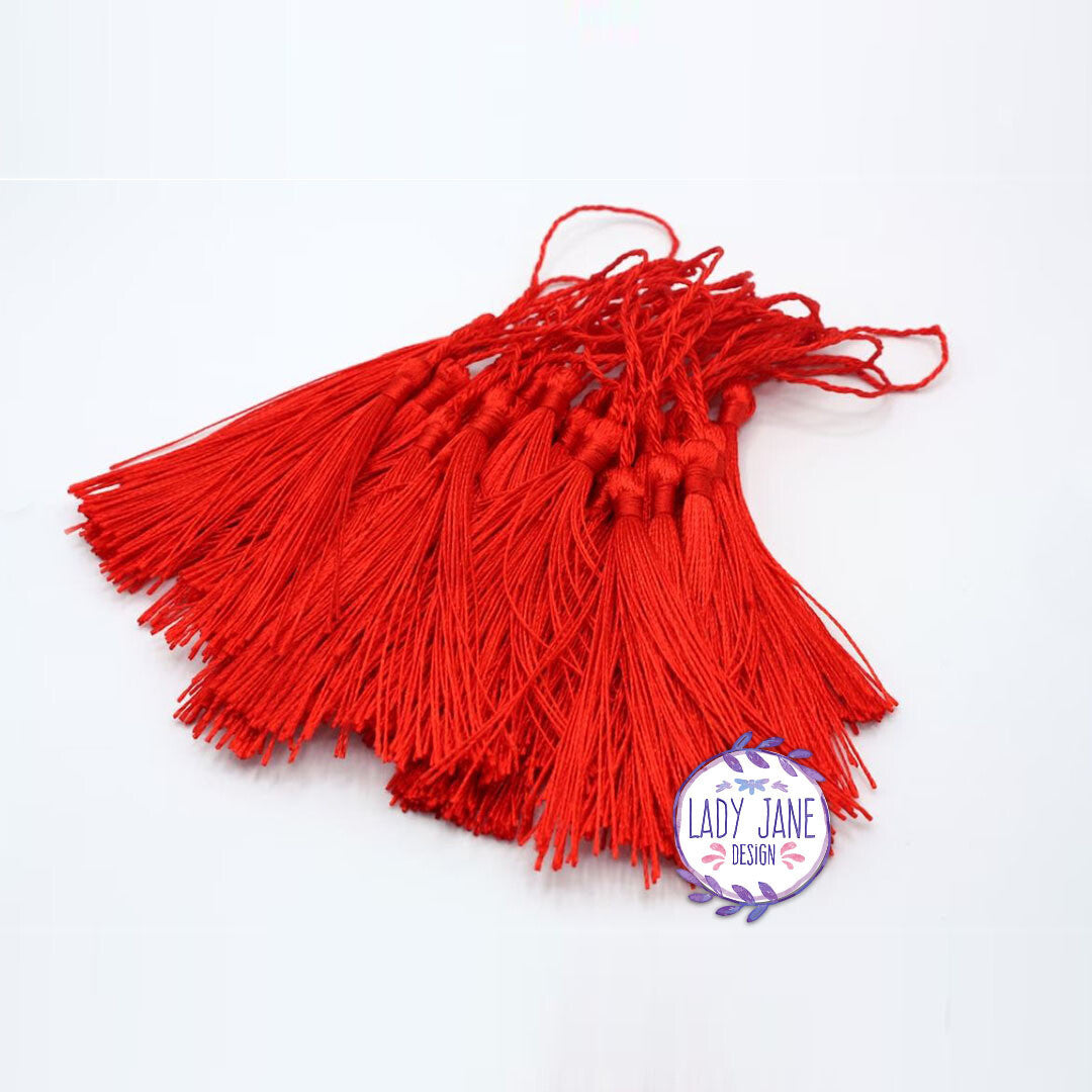 Bookmark String Tassel - 8cm (Red)