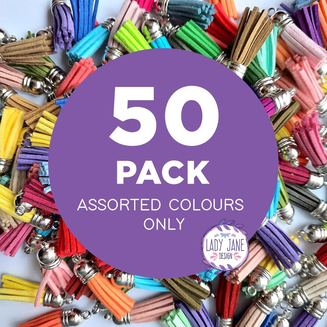 Tassels - 50 Pack (Assorted Colours Only)