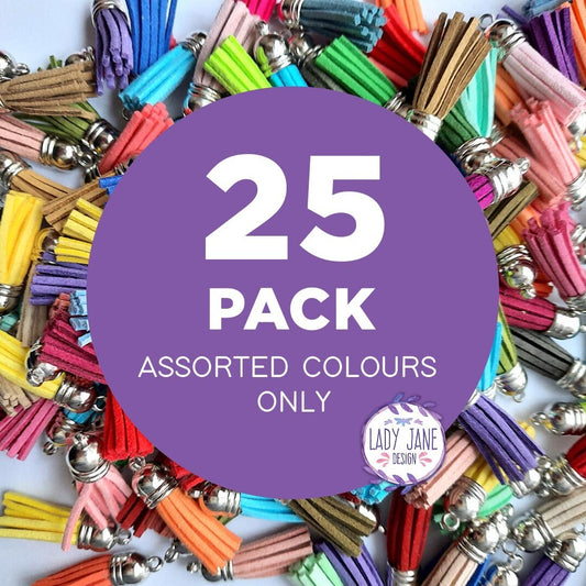 Tassels - 25 Pack (Assorted Colours Only)