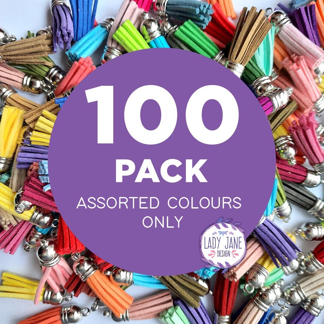 Tassels - 100 Pack (Assorted Colours Only)