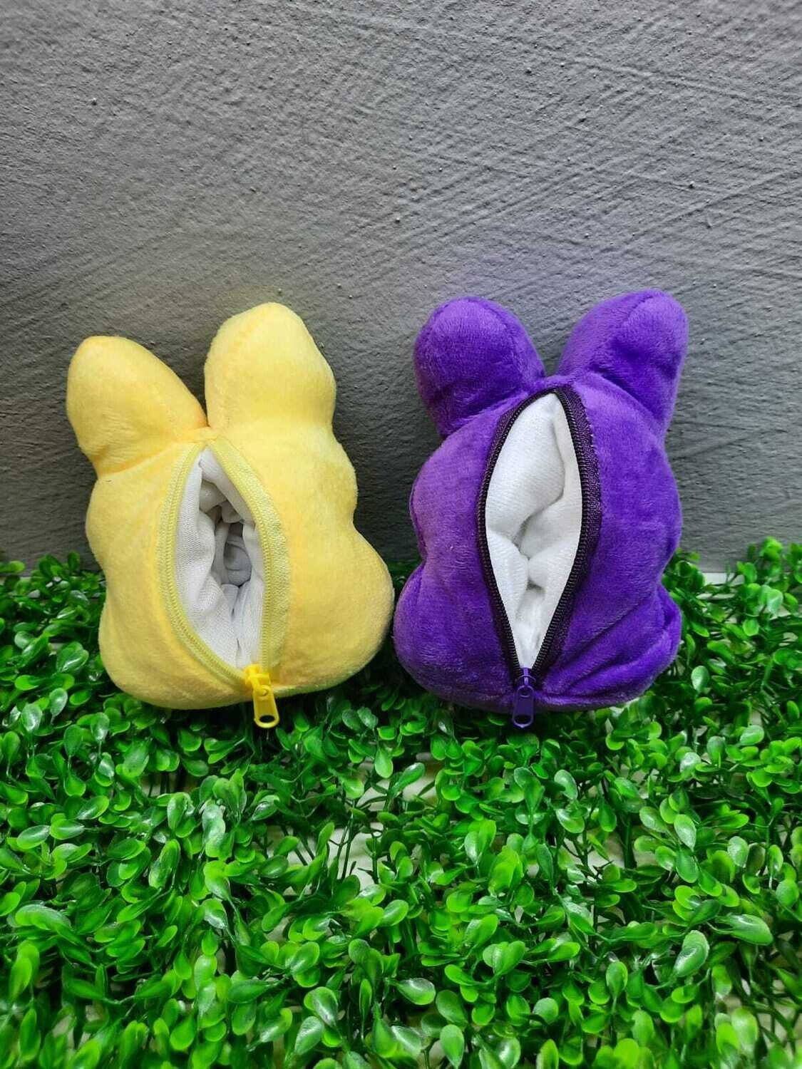 Peeps Easter Bunny Plush Toy with Zip (Purple)