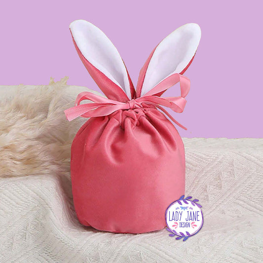 Small Easter Bunny Gift Bag (Dark Pink)