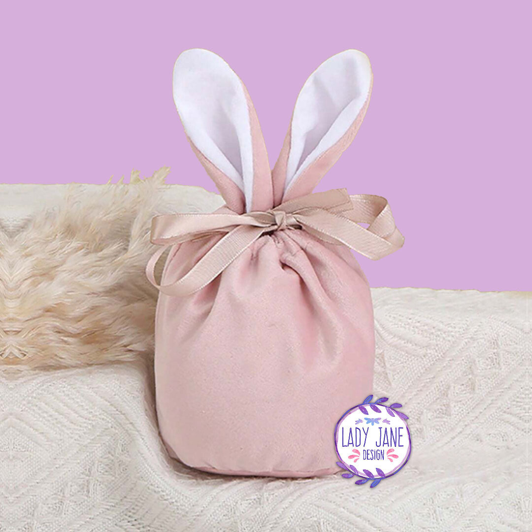 Small Easter Bunny Gift Bag (Light Pink)