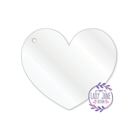 Acrylic Heart Blank