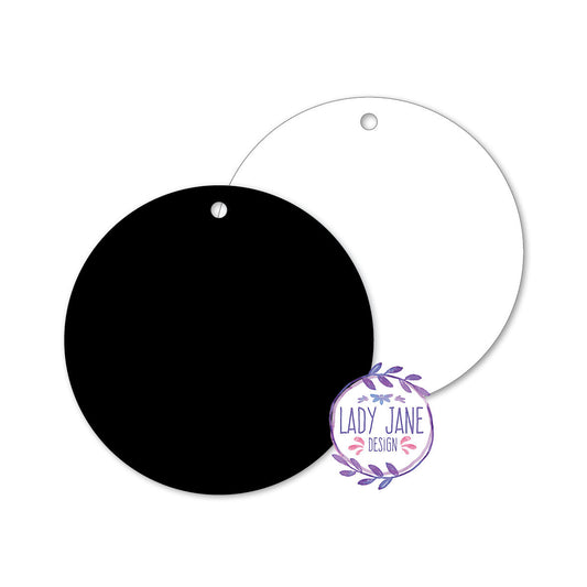 Acrylic Blank Disc (Black OR White) - 1 Unit