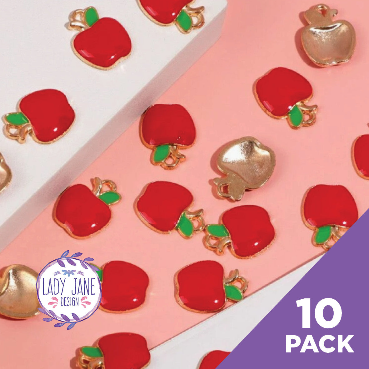 Apple Charms - 10 Pack