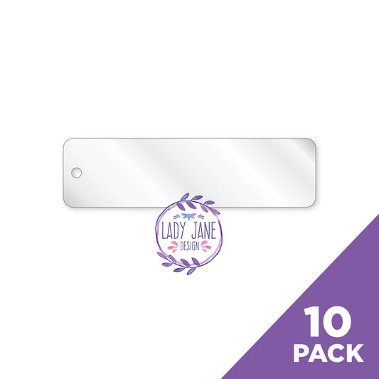 Acrylic Number Plates (75x20mm) - 10 Pack