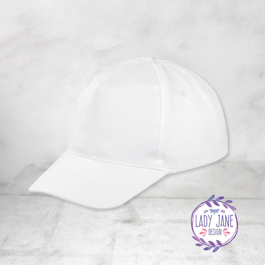 Cap Blank - 5 Panel (White)