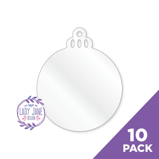 Christmas Bauble Blank - 10 Pack