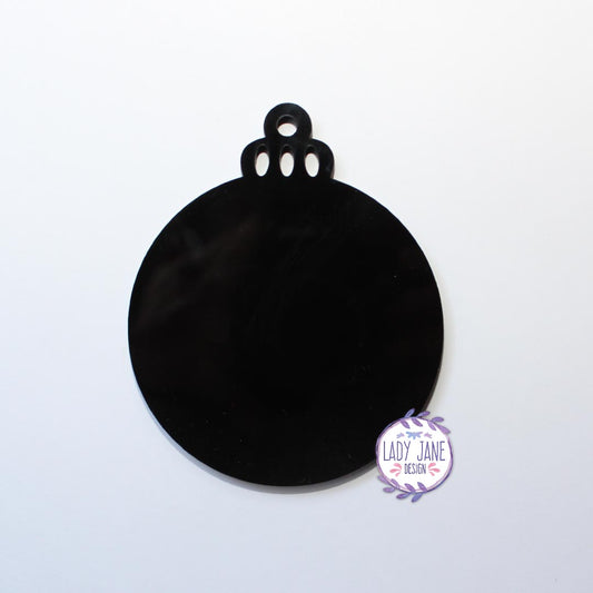 Christmas Bauble Blank - Black