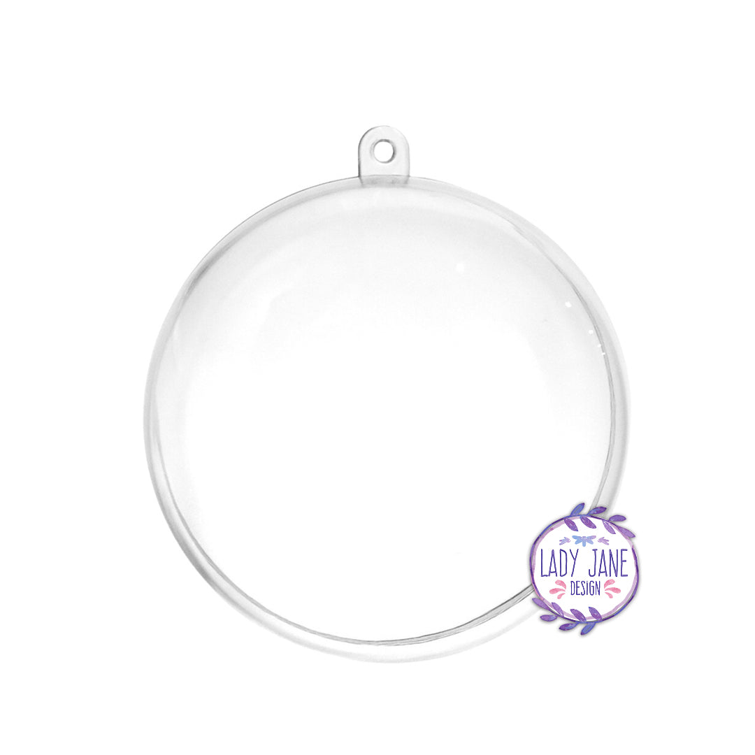 Clear Bauble - 6cm