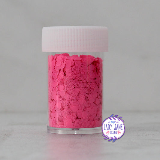 Neon Geometric Glitter - Pink