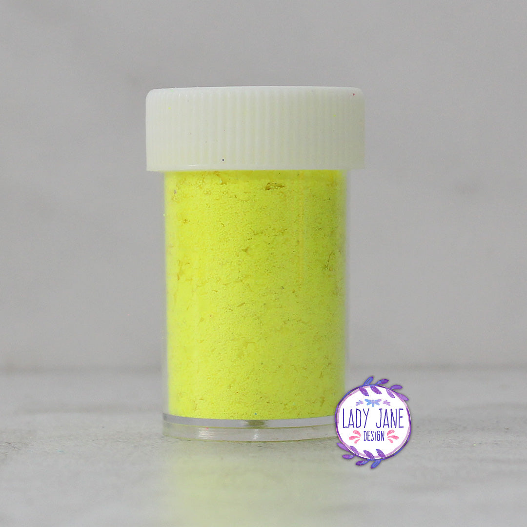 Neon Geometric Glitter - Yellow